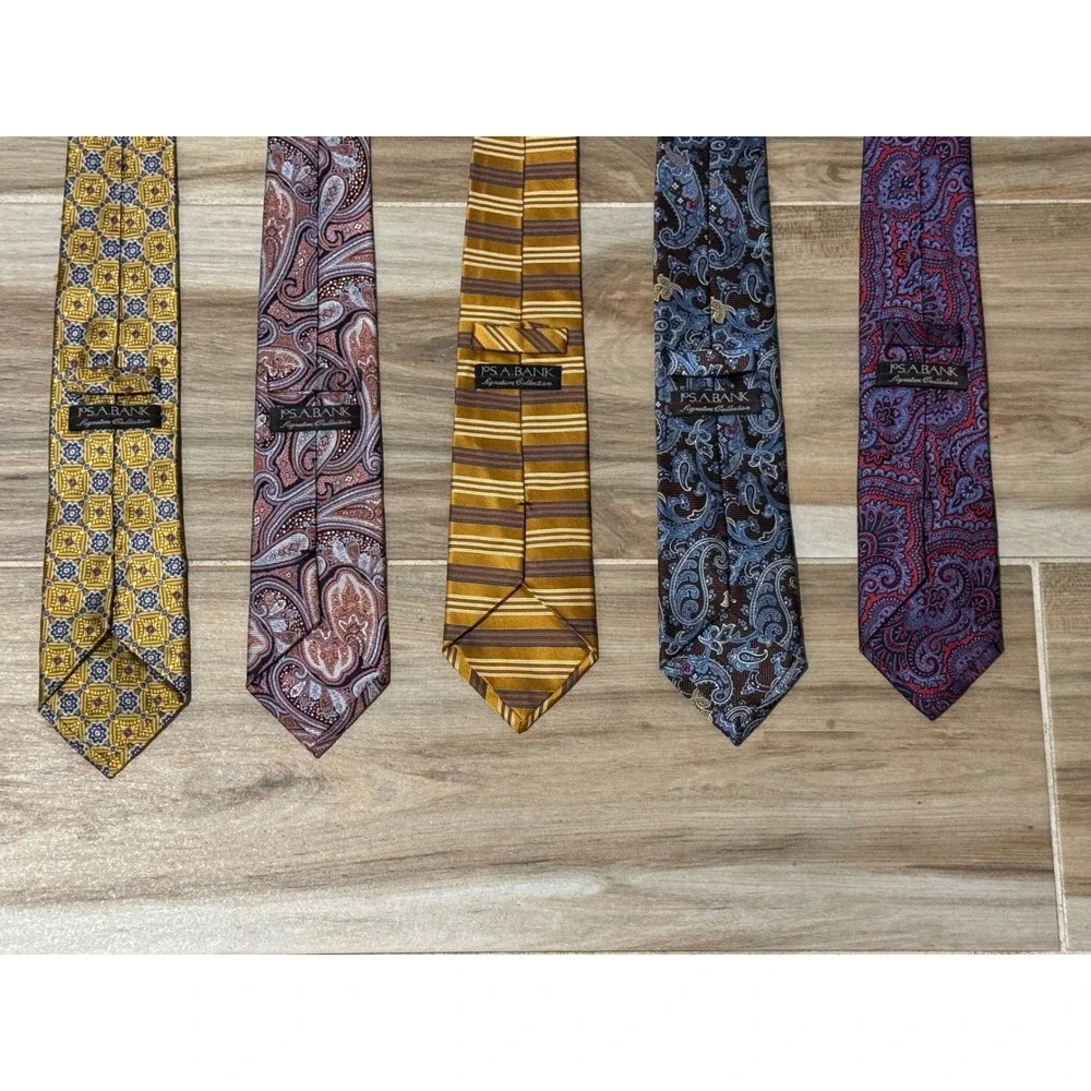 Jos. A. Bank Signature Collection Silk Tie Bundle‎ Lot of 5